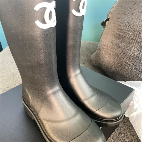 grey chanel boots|rubber chanel boots 2021.